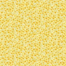 Timeless Treasures Bee Kind Packed Yellow Wildflowers Cotton Fabric by the Yard