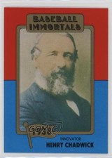 1980 SSPC Baseball Immortals 1st Printing MLB Logo Henry Chadwick #16 HOF 0ot5