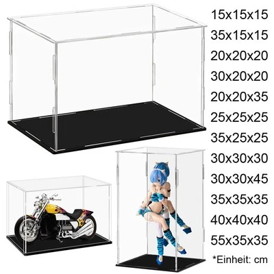 Große Acryl Vitrine Einzelvitrine Plexiglas 15-55 cm L Figure Modellautos - Bild 1 von 4