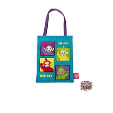 NEW Small Planet Teletubbies Embroidered Tote Bag Group JP