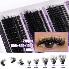 270 Pcs DIY Lash Extension Kit  (60D80D100D,10-18mm) -lash clusters