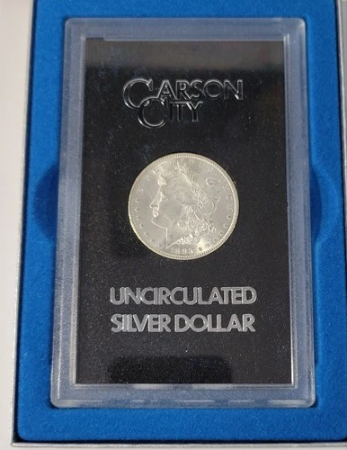1883 CC GSA Uncirculated Morgan Silver Dollar with Box & COA