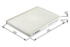 INNENRAUMFILTER POLLENFILTER FÜR OPEL VECTRA C (Z02) - BOSCH 1 987 432 376