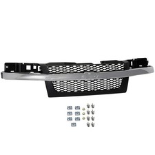 Grille Assembly Textured Dark Gray 2 Piece Design For 2004-12 Chevrolet Colorado