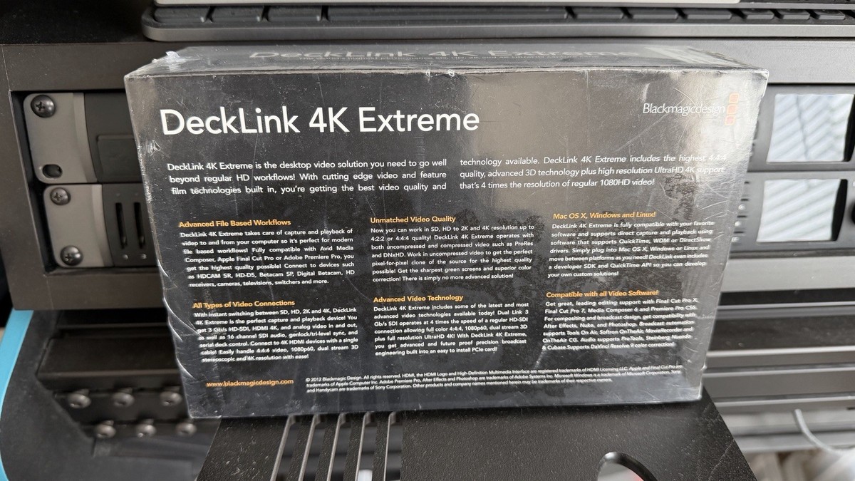 Blackmagic Design DeckLink 4K Extreme 6G - SDI / HDMI Video Card