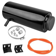 Coolant Overflow Tank, 800ml Aluminum Radiator Overflow Tank, Black Coolant
