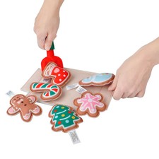 New Holiday Time Multicolor Felt Christmas Cookie Set for Kids Play  Decor