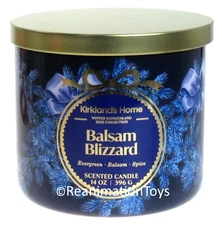 Kirkland Balsam Blizzard Spice Evergreen 3-Wick Christmas Holiday Candle New