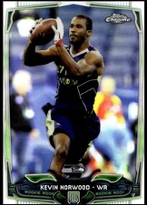 KEVIN NORWOOD 2014 TOPPS CHROME REFRACTOR RC SEAHAWKS HY2