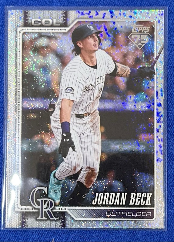 2026 Topps Series 1 Jordan Beck Sandglitter  Parallel Rookie Card