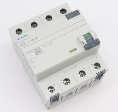 SIEMENS 5SV3346-6KL FI-Schutzschalter Typ A Fehlerstromschutzschalter 63A 30mA