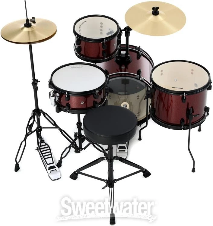 Juego de batería completo Ludwig Questlove Pocket Kit - Red Sparkle Foto 3 de 4
