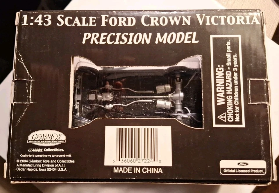 Caja de cambios edición limitada: 1:43 2001 Ford Crown Victoria Griffith PD #27224 Foto 4 de 4