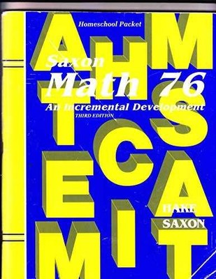 Saxon Math 76: An - Product Bundle, by Stephen Hake; John - Acceptable n