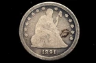 1891-S Seated Liberty Quarter   90% Silver