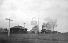 Railroad Train Station Depot Oakwood Oklahoma OK - Reprint