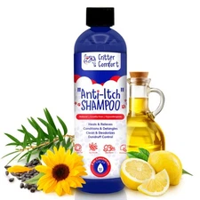 Natural Dog Shampoo for Dry Itchy Sensitive Skin- Allergy Relief Formula. Dog