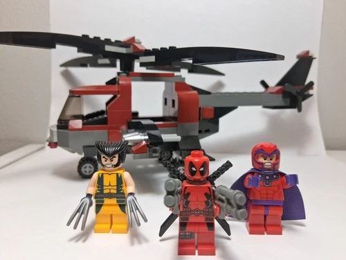 *Official LEGO Deadpool Minifig* Wolverine's Chopper Showdown 6866 Complete Set