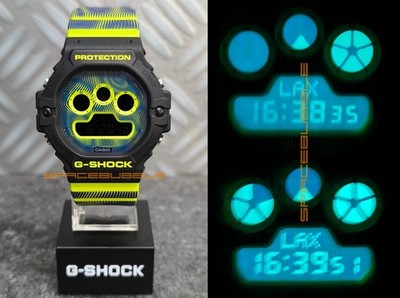  WIE NEU   CASIO G-SHOCK   DW-5900TD-9 TIME DISTORTION   UV PSYCHEDELIC WATCH