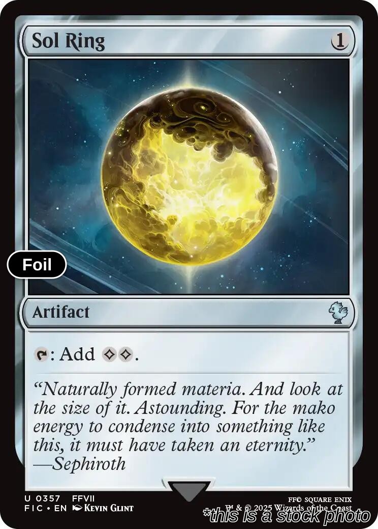 Sol Ring (0357) (Surge Foil) Commander: FINAL FANTASY #357