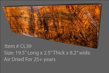 Exhibition grade Claro walnut shotgun gunstock blank , cl39