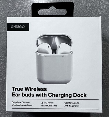 True Wireless Stereo Earbuds (Model TWS) With Charging Case & Lightning Cable