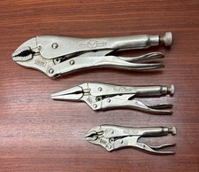 Vintage Lot of 3 Vise Grip Pliers Dewitt Nebraska 10WR, 6LN & 4WR