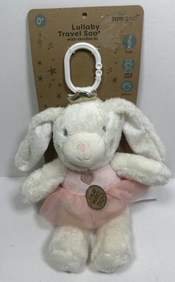 Dreamgro Bunny Ballerina Lullaby Travel Soother Toy w/Stroller Hook Plays Music