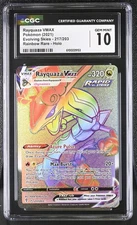 Rayquaza Vmax Rainbow Rare Evolving Skies 217/203 NM CGC 10