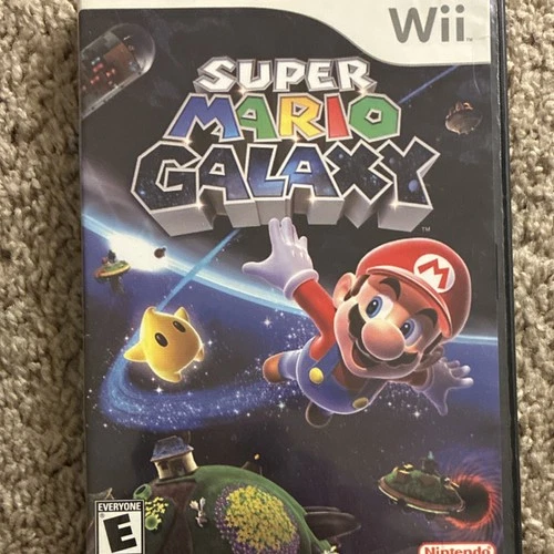 Nintendo Super Mario Galaxy Wii Adventure Game 1-2 Players NTSC 2007 E Manual