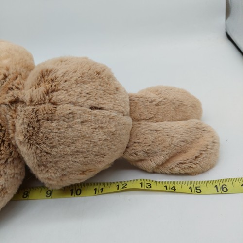 HomerBest Plush Brown Bunny Rabbit Soft Plaid Ribbon 15" - Picture 6 of 8