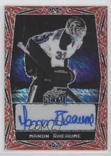 2024 Leaf Metal Legends Red Diagonal Shimmer /7 Manon Rheaume #BA-MR1 Auto