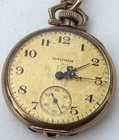 Antique Waltham 1915 Womens Pocket Pendant Gold Watch Sapphire J Not Running.