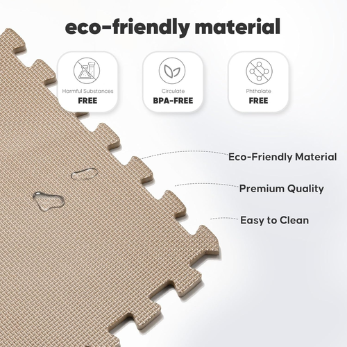 Home Gym Mat, Puzzle Exercise Mat, EVA Interlocking Foam Floor Tiles for Home Wo - Picture 4 of 12