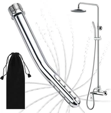 Metal Shower Cleaner Enema Douche System, Handheld Water Shower Nozzle Kit