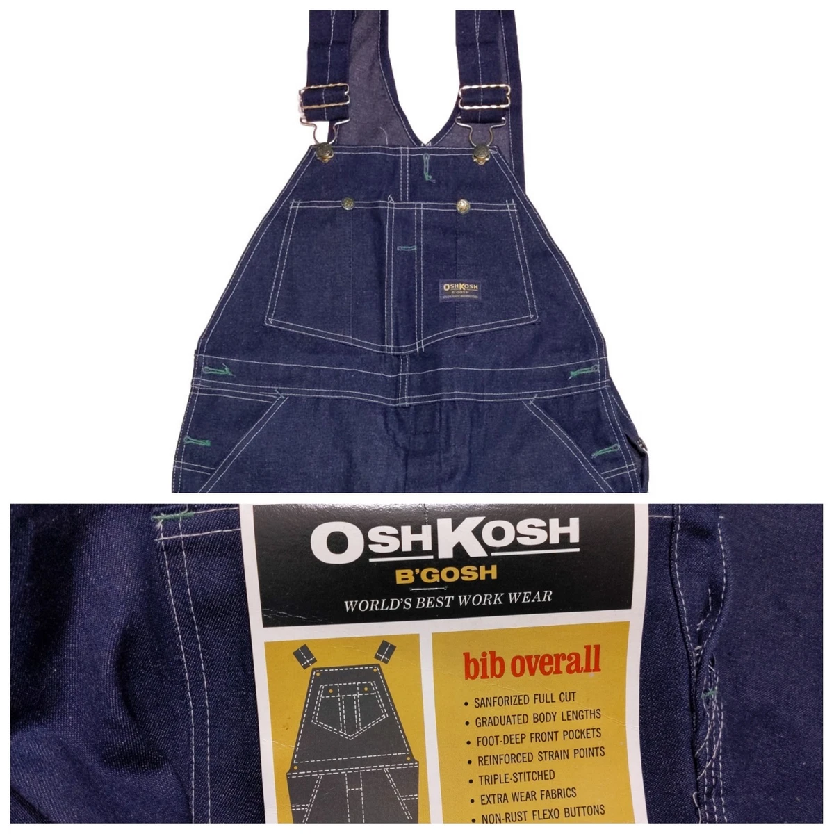 Vintage Oshkosh Overalls In Men's Jeans for sale - eBay