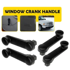 Window Crank Handle Left Right 4pcs Black for 1993-2011 Ford Ranger Pickup Truck