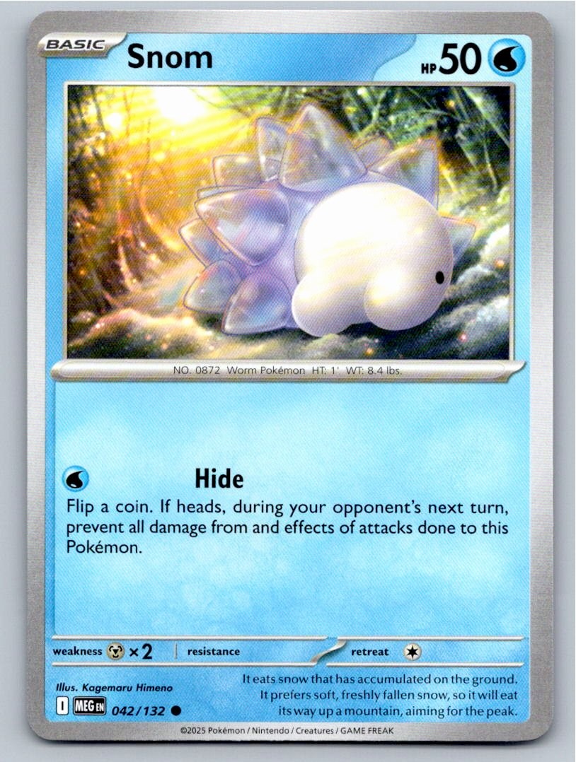 2025 POKEMON SNOM MEGA EVOLUTION 042/132 C NM A84500 FREE S&H
