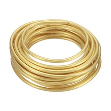 4 Gauge Brass Round Wire, 20 ft Craft Tarnish Resistant Beading Wires