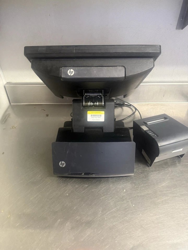 HP RP7 7800 4GB Touchscreen Retail System Black W/ Epson TM-T88V Thermal - Image 2 of 4