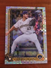 2025 Topps Chrome Update Series - Logan Henderson #USC65 X-Fractor (RC) Brewers