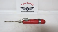 Vintage Red Handle Screwdriver #2 Phillips Bit Missing Cap & Bits Pocket Clip