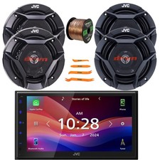 JVC Bluetooth Receiver, 2x 6.5" 300W Speakers, 2x 6.75" 300W Speakers  Wire