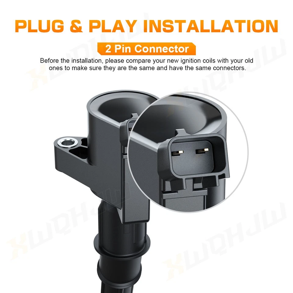 Bobina de encendido 8 piezas DG508 para Mercury Mountaineer Grand Marquis 4,6 L V8 1998-2011 Foto 2 de 4