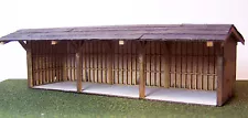 OPEN BAY STORAGE SHED HO HOn3 Model Railroad Structure Wood Laser Kit RSL2009