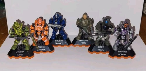 Halo Mega Bloks Halo Heroes Series 2 Complete Set of 6 Forge DeMarco DPJ77