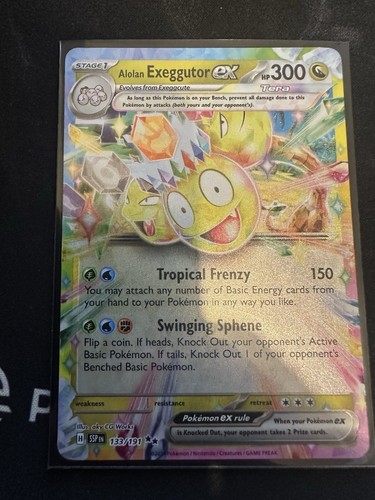 Pokemon - Alolan Exeggutor EX - 133/191 - SV Surging Sparks - Half Art Karte