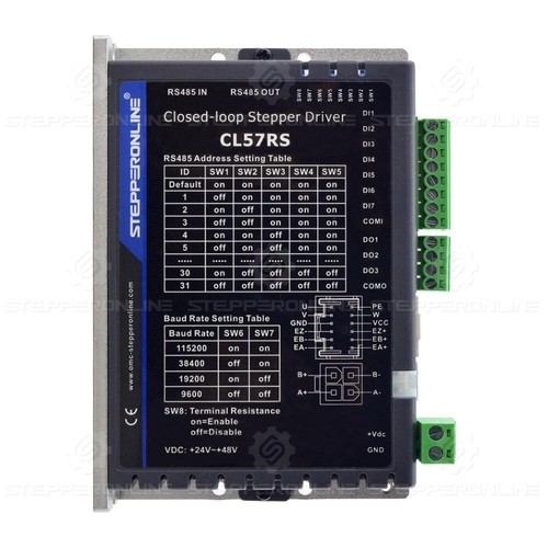 Controlador de motor paso a paso STEPPERONLINE CL57RS Closed Loop ModbusRS485 0.5-7A 24-48VDC - Imagen 1 de 6