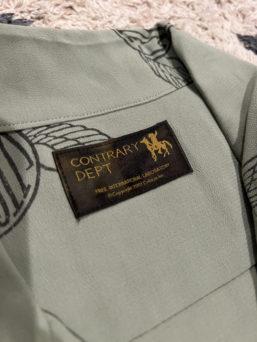 Visvim Contemporary Dept Wallis Crepe Shirt Size 2 Green