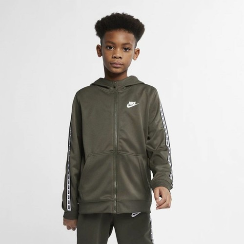 Niños mayores niños Nike ropa con cremallera completa verde/blanca 325 S_M_L |